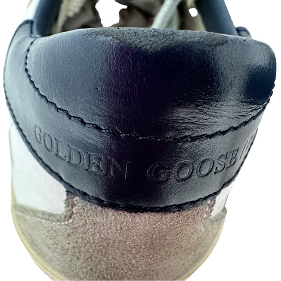 Golden Goose White Blue Super Star Leather Sneaker Women Size 40 US 10 No Box - Picture 14 of 17